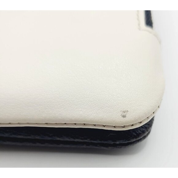 Coach Double Leather Wristlet Clutch Wallet Purse With Logo & Hang Tag - Picture 2 of 15